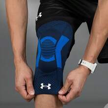 Under Armour Knee Protection Sleeve, Breathable Elastic Training Leg Sleeve 21620008-004 - Navy Blue - View 1