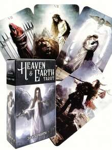 Heaven Earth Tarot Deck - Simple And Practical Multifunction - Black - View 4