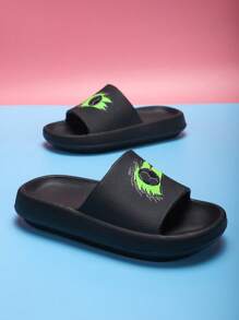 Sandalias infantiles de espuma, livianas y antideslizantes con fondo suave, diseño de dibujos animados lindos, cómodas y de secado rápido, sandalias casuales unisex para la playa para niños mayores