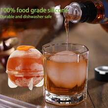 16 Ice Hockey Molds, Easy To Release Circular Ice Cube Molds, Perfect For Cocktails, Beverages, And Kitchen Use, Reusable Ice Tray