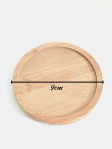 1pc Customized Floral Design Bamboo Trivet Mat, Wedding Decoration, Birthday Gift, Anniversary Present, Customized Trivet - Wood Color - View 12