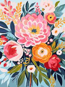 数字油画 - DIY 绘画 - 艺术油画装饰 40x50cm/16x20 英寸无框，节日理想礼物 - 彩色 - 查看 4