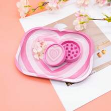 1 Conjunto Kit Moedor de Cigarro para Iniciantes, Inclui 1 Bandeja de Enrolar Cigarros com Estampa, 1 Moedor de Plástico Duplo em Miniatura com Estampa, Acessórios Práticos, Presente Perfeito para Fumantes, Halloween, Natal