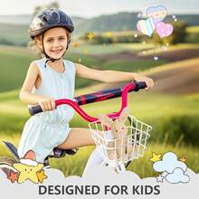 Secure Front Bike Basket For Scooters - Metal Bicycle Basket With Sturdy Wire Design, Non-Sagging Bracket, Rust-Resistant Zinc Alloy, Easy Installation Kit Included - 白色 - 查看 4