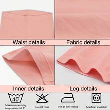 ELUTONG Girls Cotton Sports Shorts Breathable And 3 Pack - Nhiều màu A - Xem 5