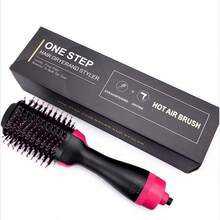 4 In 1 Hot Air Brush Styling Comb One-Step Heating Comb Hair Straightening Brush For Straight Curly Professional Hair Dryers - EU C Type Plug(220-240V) - View 6