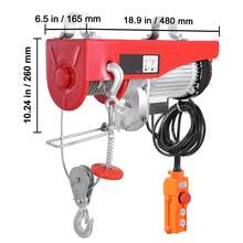 Electric Hoist, 2200 Lbs 120V Electric Winch With 328 Ft Wireless & 14 Ft Wired Remote Control, 40 Ft Single Cable Lifting Height, Single/Double Slings, Lift Hoist For Garage Warehouse Factory - US A Type Plug(110-127V) - View 10