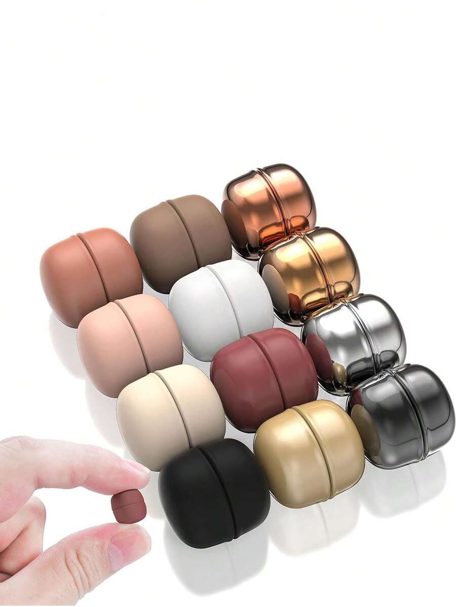 12pcs Women Scarf Clip Magnetic Brooches, Multi-Purpose Magnetic Pins For Headscarves, Scarves, Shirts, Dresses & Clothing