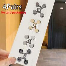 4pcs Adjustable Invisible Belt Set For Women - Instant Buckle Waist Cincher With Sparkle Decor, Suitable For Jeans And Casual Pants - Accessory