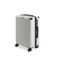 Suitcase, Carry Case, Small Size, With Stopper, Corner Pads, Shockproof, USB Port, Smartphone Stand, Cup Holder, Hook, Silent, 360 Degree Rotation, Double Casters, Lightweight, Multiple Storage Pockets, Combination Lock, Overseas, Domestic, Travel, School Trip, Sc307 - 銀色 - 查看 2