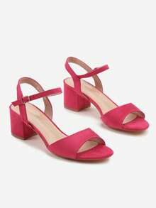 Classic High Heel Sandals, Fashionable & Versatile, Summer - Violet Purple - View 3