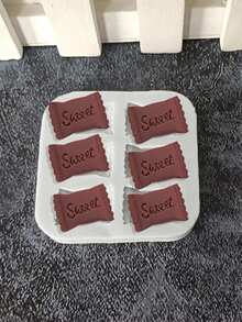 1pc Wafer Cookie Silicone Mold, Baking, Candy, Resin Crafts, DIY Aroma Stone - White - View 6