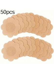 10/30/50/100Pcs Cloth Nipple Cover Teat Hide Women Nipple Pasties Piece Breast Petals Invisible Bra Padding Chest Sticker Patch Covers - Multicolor - View 16