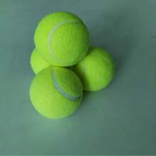 1/3/6 pezzi di palline da tennis verde giallo brillante con strisce bianche, attrezzatura sportiva con texture in camoscio, uso professionale per allenamento, design durevole