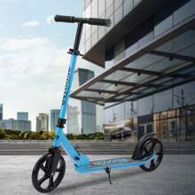 1pc Minimalist One-Click Folding Portable Kick Scooter, Front Shock Absorber Design, Adult Outdoor Portable Scooter