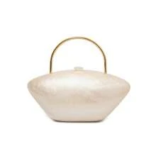 2025 Summer New Acrylic Evening Clutch, Unique Design Metal Chain Shoulder Bag With Magnetic Clasp