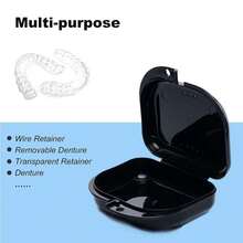 3pcs/1pc Dental Retainer Case With Ventilation Holes, Orthodontic Appliance Storage Box, Portable Denture Holder Case For Home, Office, Travel