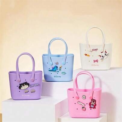 Miniso Disney Anime Marie Cat Lunch Box Bento Bag Cartoon Cute Handbag Portable Large Capacity Storage Bags