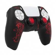 Pelindung Kontroler Motif Harimau untuk Kontroler Playstation 5, RALAN 1 Controller Protector Case + 2 Tutup Pegangan Jempol yang Disesuaikan - MultiWarna - View 8