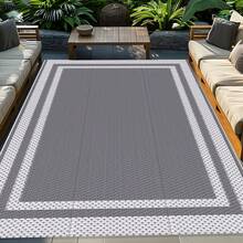 Outdoor Rug,Outdoor Rug Waterproof For Patio Decor, Foldable Reversible Plastic Straw Area Rugs Mat For Camper, Outside Carpet For Rv, Deck, Porch, Picnic, Beach, Balcony