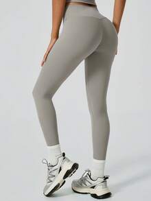 NcmRyu 1套女士无缝衬垫文胸交叉露背吊带背心和紧身裤运动套装