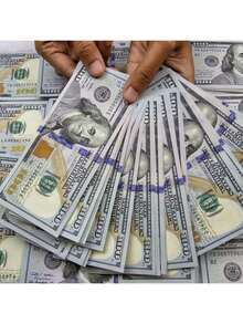 仿真100美元道具钞票，11.2厘米*4.6厘米规格；仿真100美元道具钞票，30*15毫米规格；仿真迷你100美元道具钞票，可用于节日折纸、派对氛围营造、情人节等场合；11.2厘米*4.6厘米花束纸道具钞票 - 彩色 - 查看 6