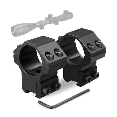 2 delar 1'' laxstjärtskopa ringar, 1 tums sidomonteringsringar för 11 mm laxstjärtskenor