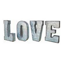 Ironwork Letter [LOVE] Decoration - Silver - View 2