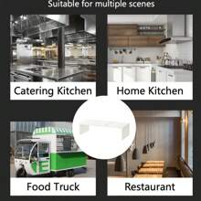 Expandable Kitchen Organizer, Space-Saving Cabinet Divider With Adjustable Shelves, Plastic, Electricity-Free Operation, For Spices, Pots, And Bowls.Multi-Tier Adjustable Shelf For Cabinets & Countertops, Plastic Storage Rack For Dishes, Bowls, Pots, Spices, No Tools Required, Ideal For Kitchen Organization - Multicolor - View 4