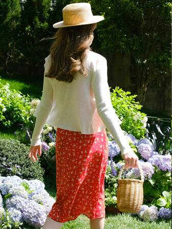 女士时尚休闲度假风格轻质亚麻针织毛衣