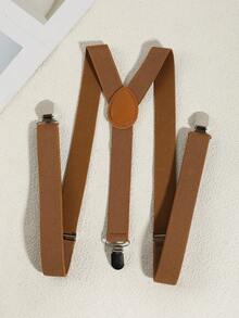 1pc Men's Fashionable Solid Color Elastic Y-Back Suspenders, Suitable For Casual, School, And Suit Wear Halloween Accessories, Halloween Costumes Autumn-Winter Accessories Halloween Costume,Suitable For Teens, Youth,Men,Casual, Outdoor, Athletic, Vacation, Graduation Gifts, Birthday, Daily Wear