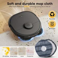 19-Pack Replacement Parts Kit For Eufy X10 Pro Omni Robot Vacuum – Includes Roller Brush, Side Brushes, Washable Filters, Mop Cloths, Dust Bags, Screwdriver & Cleaning Brush - Multicolor - View 4