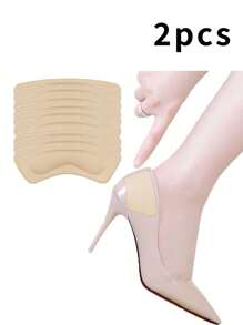 1 Paio di sottopiedi in silicone lavabili per donna, con mezza palma, antiscivolo, ammortizzanti e traspiranti, indispensabili per tacchi alti estivi delle donne, alleviano il dolore e riducono la taglia delle scarpe