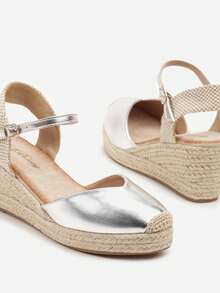 Summer Fashion Wedge Sandals Decorated With Braid - Perak - View 4