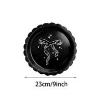10/20/50/100pcs, Black Bow Plates And Napkins Cups Tableware Sets For Birthday Decorations, Black Birthday Party Supplies Include Straws, Bow Birthday Decorations