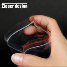 100pcs 1 Inch To 12 Inch Plastic Self-Seal Bags, PE Material, Reusable Ziplock Bags, 200Pcs Variety Pack, Double Layer 0.065mm Thick, Transparent Jewelry Pouches, Document Holders, Outdoor Camping Multi-Purpose Tool Bags, Holiday Gift Packaging, Clothes Storage Bags, Vacuum Seal Bags, Transparent Self-Adhesive Bags, Suitable For Transport, Travel, Outdoor Camping, Storage, Packaging, Gifts, Holidays - 100Pcs - View 5