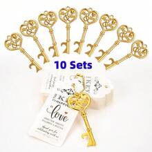 10/30/50 PCS Quà tặng đám cưới Móc mở chai chìa khóa, Quà tặng tiệc cô dâu có thẻ cảm ơn và dây chuyền, Quà tặng tiệc em bé cho khách hoặc quà lưu niệm cho khách số lượng lớn - Nhiều màu - Xem 17