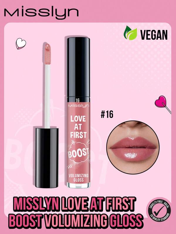 Misslyn Love At First Boost Volumizing Gloss, Moisturizing Water Gloss Lip Gloss, Long-Lasting Moisturizing Sweet Lip Glaze, Enhancing Gloss, High Pigment Lipstick Longwear, Highly Pigmented Color And Instant Shine, Glossy, Moisturizing Weightless & Non-Sticky Finish Lip Stain, Non-Sticky Lip Gloss, Y2K Makeup Party Beach Travel