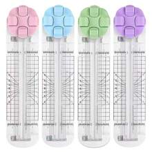 Multi-Functional Paper Cutter Creasing Dotted Wavy Line Cutting 360-Degree Rotary For Hand-Cutting Card Art Tools Scrapbooking,Back To School,School Supplies - Multicolor - View 6