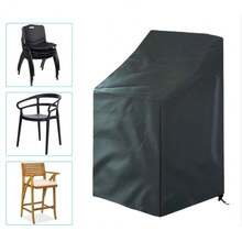 1 pièce Housse de chaise d'extérieur 64*64*120/70cm, housse de meuble de jardin et de patio, protecteur de chaise imperméable, convient pour les chaises de loisirs et de pelouse, décoration de cuisine, articles ménagers, cadeau pour la fête des mères, décoration de chambre, jardin, décoration de cuisine, été, plage, accessoires de voyage, décoration de chambre, squishy, remise des diplômes - Noir - Voir 5