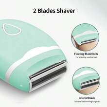 1pc Electric Shaver-For Women, Portability Removal Device Armpit Private Parts Whole Body Shaver Household Use Face Waxing, Product Does Not Include Batteries
