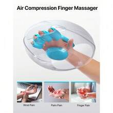 Cordless Hand Massager With Heat And Compression For Finger And Wrist Massager Machine, Mothers Day Gifts - White - View 1