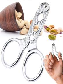 Stainless Steel Heavy Duty Nut Cracker - For Macadamia Nuts, Walnuts, Non-Slip Kitchen Tools