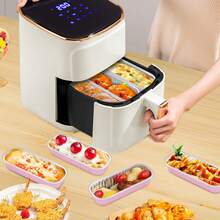 Mini Bread Pan With Lid And Spoon, Rectangular Foil Baking Tray, Mini Cheesecake Container, Multi-Function High Capacity Pastry Box For Baking, Cheese, Sweet Potato, Sushi, Desserts - Ideal For Home, Restaurant, Kitchen, Parties, Weddings, Graduations, Christmas, Halloween, Easter, Thanksgiving, Valentine's Day - Multicolor - View 8