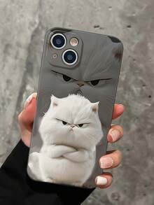 精准孔白色愤怒猫彩绘防摔手机壳适用于 14、 14 Pro、 14 Pro Max、3D 卡通手机壳适用于 13、 13 Pro、 13 Pro Max、 11、 11 Pro Max、 12、 12 Pro、 12 Pro Max、防摔手机壳适用于 XR、卡通手机壳适用于 7/8/SE2、兼容 15、 15 Pro、 15 Pro Max、 16、 16 Pro、 16 Pro Max / 适用于 S21、S22、S23、S24、S25 系列的手机壳防水防震防刮 - 彩色 - 查看 1