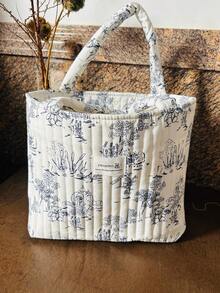 Multifunctional Large Capacity Mommy Bag - Tote With Handles And Diaper Storage Pouch For Easy Portability When - Multicolor - View 12