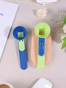 Mess-Free Protein Powder Scoop With Sliding Funnel - Great For Milk And Supplements, Durable Pp Material, Leak-Proof, Multi-Purpose Baking And Mixing Scoop For Smoothies, Milkshakes, Baked Goods And Protein Shake Blenders, Perfect Kitchen Gadget For All Occasions - View 4