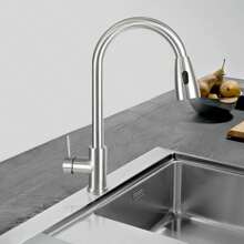 360° Rotating Kitchen Faucet With 2 Spray Modes, Water-Saving Sink Tap