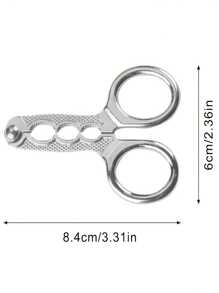 Stainless Steel Heavy Duty Nut Cracker - For Macadamia Nuts, Walnuts, Non-Slip Kitchen Tools