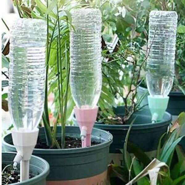 Einstellbare automatische Tropfbewässerungsspitze - Selbstbewässerungssystem für Pflanzen & Gärten - Einfache Einrichtung, keine Werkzeuge erforderlich